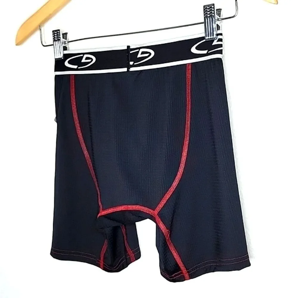 CHAMPION NWT Black Red Boxer Brief sz S Lightweight Breathable Moisture Wicking